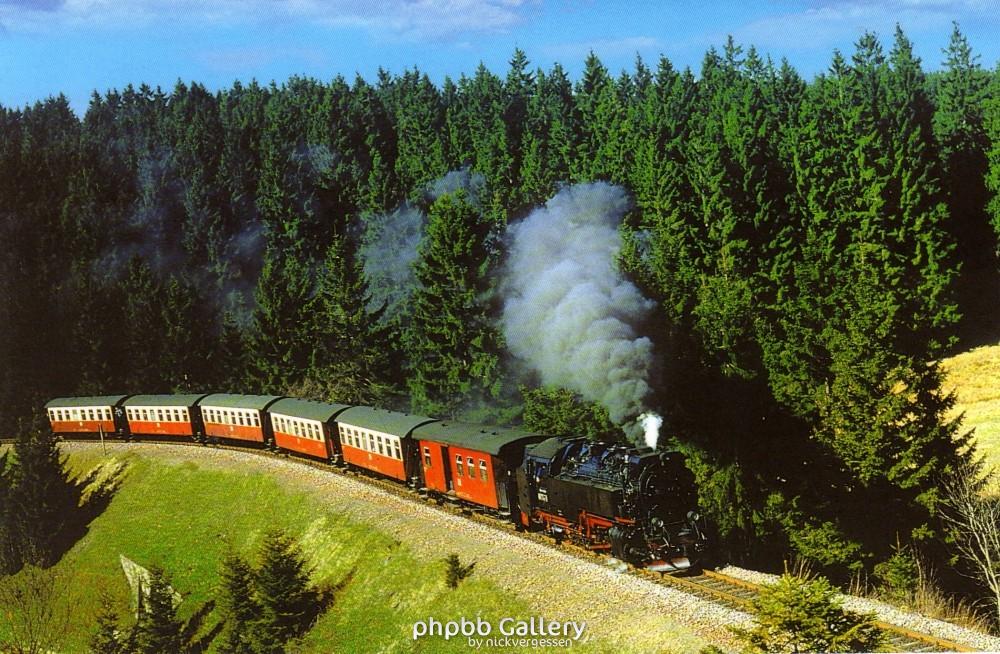 Harzquerbahn überquert die Rappbode