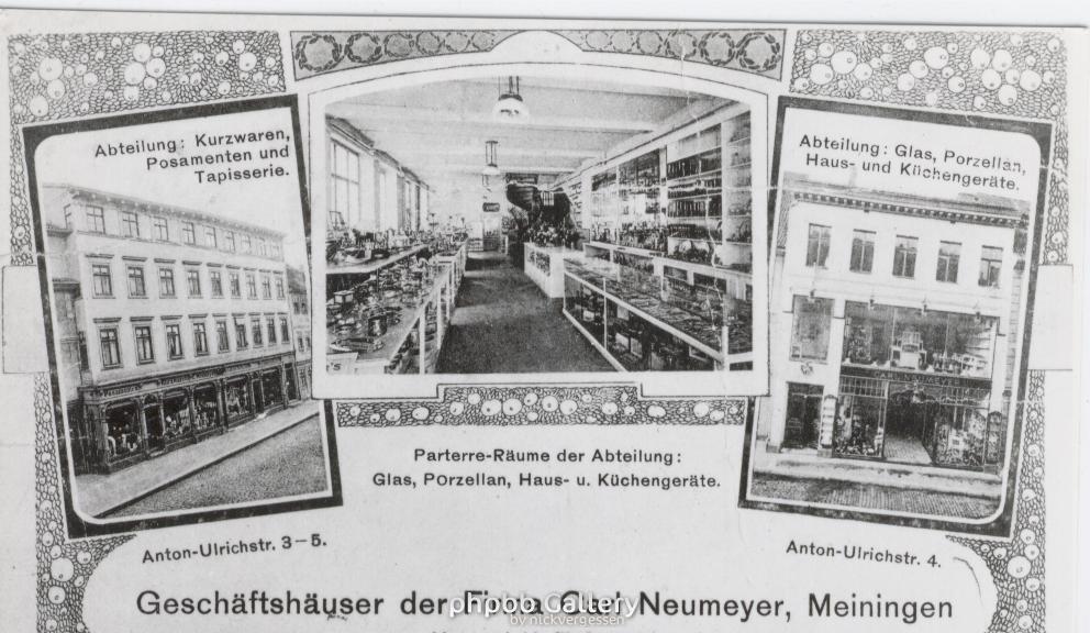 Alte Ansichtskarte von Meiningen ca. 1890