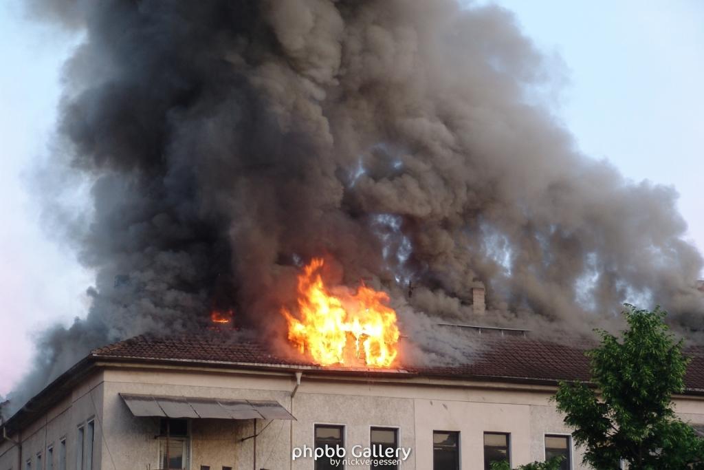 Großbrand Meiningen 2007 Innenstadt !