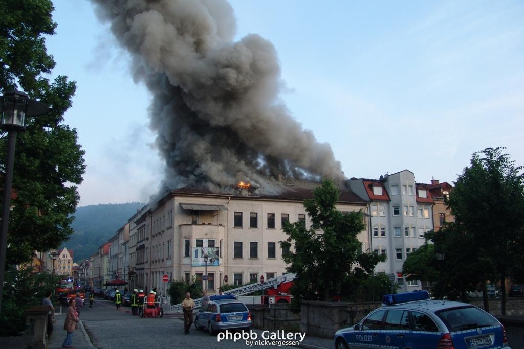 Großbrand Meiningen 2007 Innenstadt !