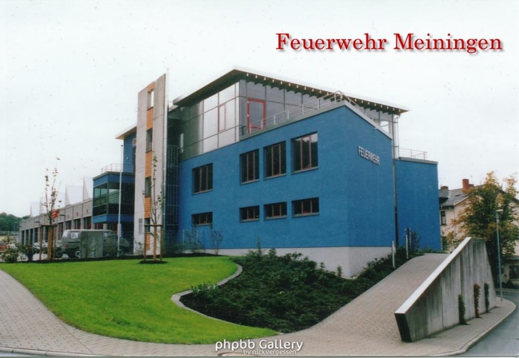 Meiningen Feuerwehr Gerätehaus.