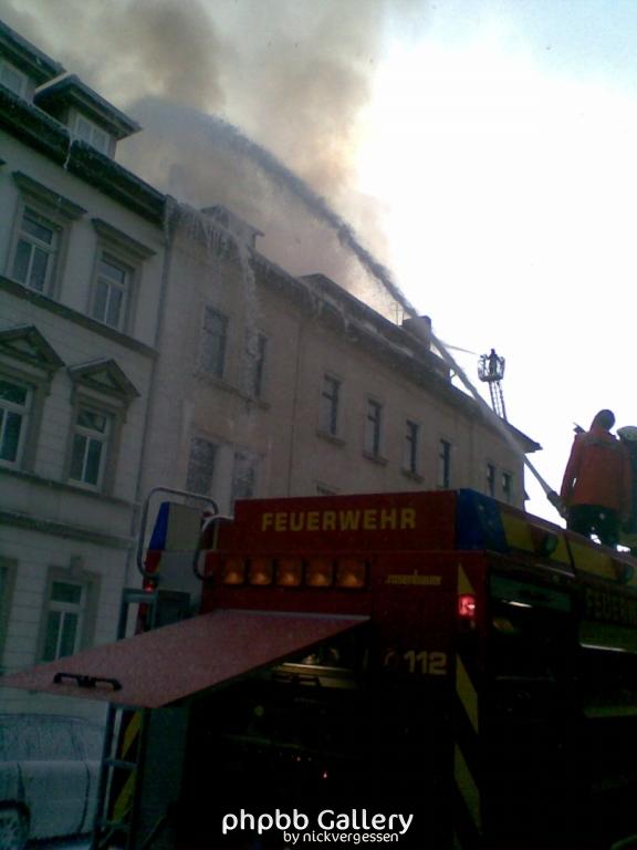 Großbrand in Meiningen !Brandstiftung!