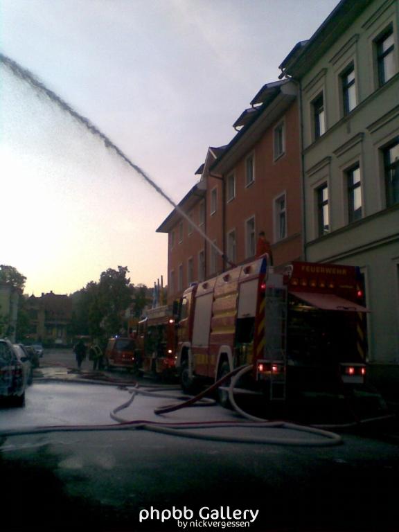 Großbrand in Meiningen !Brandstiftung!