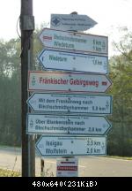 Hinweise am Rennsteig