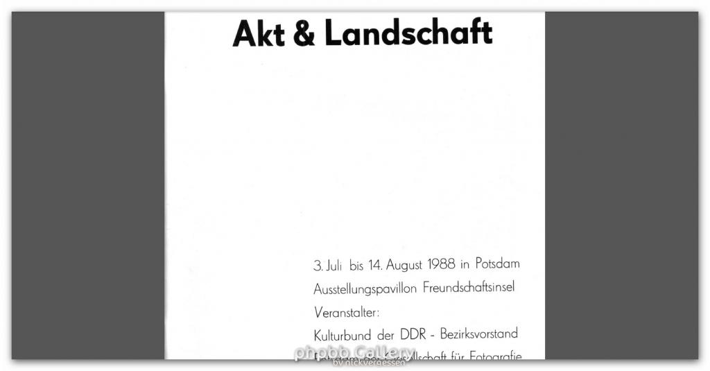 DDR "Akt und Landschaft" Kulturbund der DDR. Auch das war Kunst in der DDR.