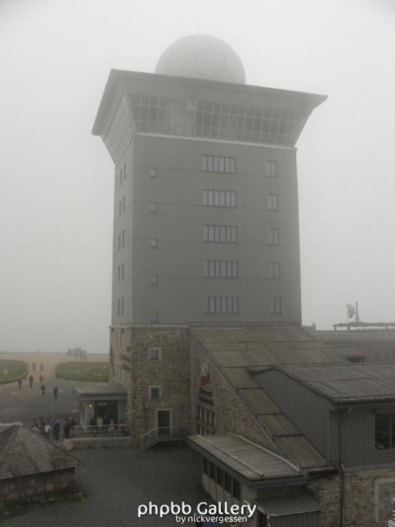 das Brockenhotel wiedermal im Nebel