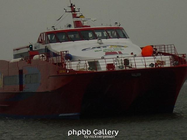 Katamaranfähre von Helgoland