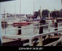 Warnemünde 1983 Blick von der Strandpromenade.