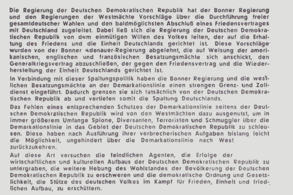 Polizeiverordnung in Absätzen