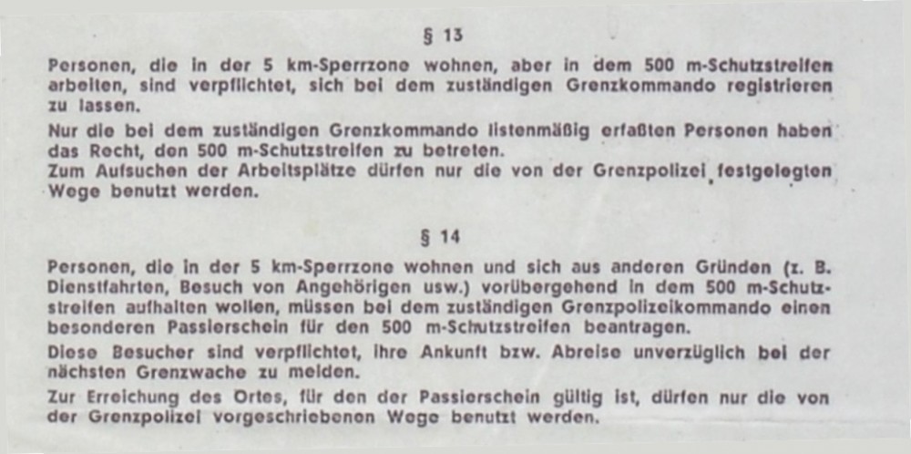 Polizeiverordnung in Absätzen