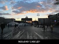 Sonnenuntergang am Brandenburger Tor