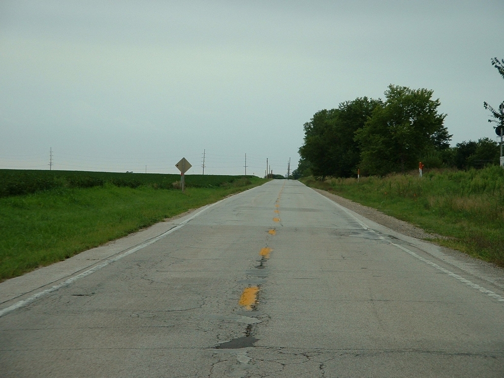 brachliegender Teil der alten Route 66