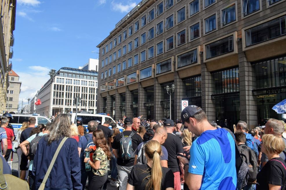 Friedrichstrasse, als gesperrte Fußgängerzone