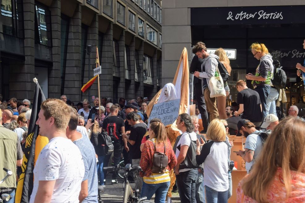 Friedrichstrasse, als gesperrte Fußgängerzone