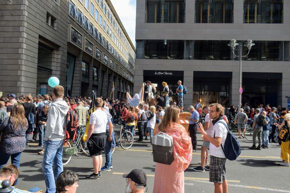 Friedrichstrasse, als gesperrte Fußgängerzone