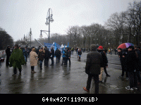 Die Anzahl der Demonstranten hielt sich in Grenzen
