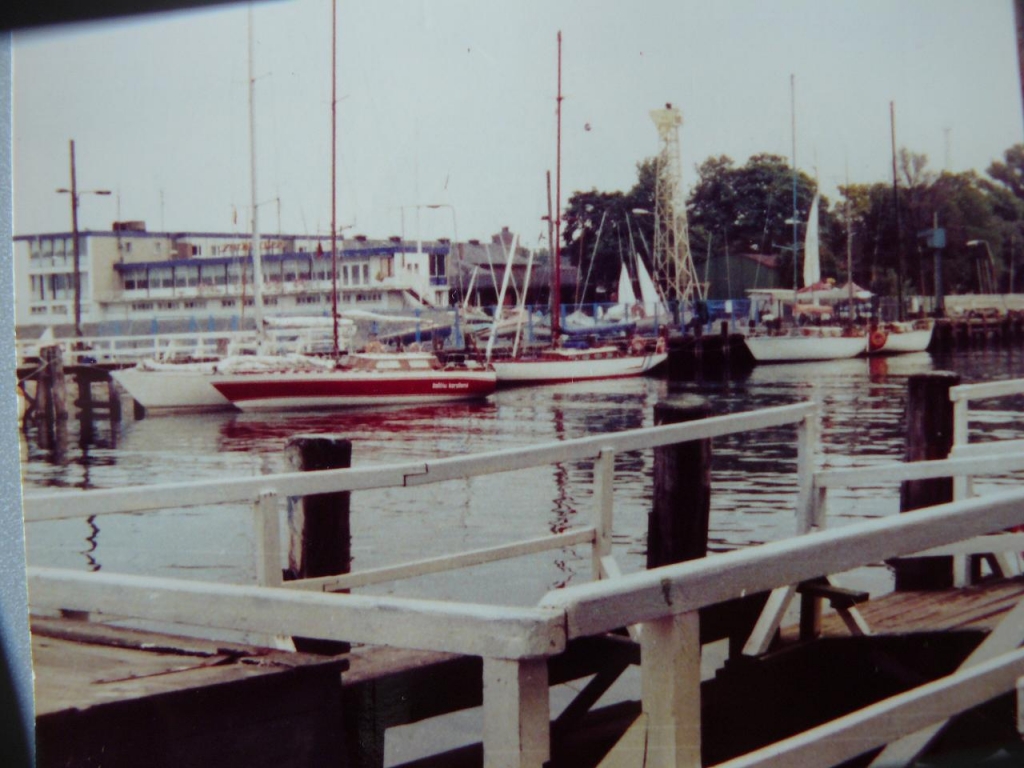 Warnemünde 1983 Blick von der Strandpromenade.