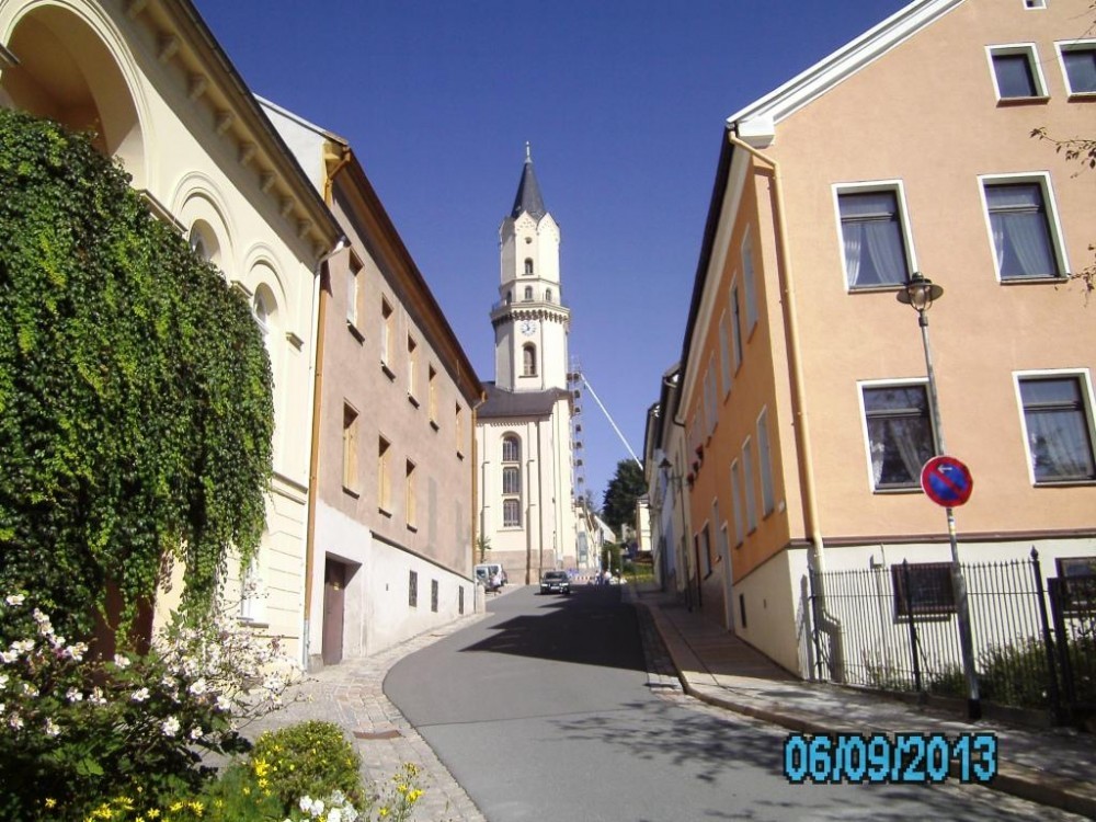 Blick zur St.-Nicolai-Kirche