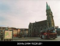 Meiningen "Marktplatz+Heinrichsbrunnen"  Drehleiter 30m