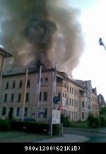 Großbrand in Meiningen !Brandstiftung!