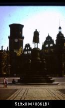 Dresden Blick zur Schlossruine vom Theaterplatz aus