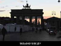 Sonnenuntergang am Brandenburger Tor