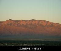 Sandia Mountains, Sonnenuntergang, Albuquerque, NM