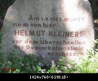 Gedenkstein bei Hohegeiß-Harz an Helmut Kleinert