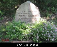 Gedenkstein bei Hohegeiß-Harz an Helmut Kleinert